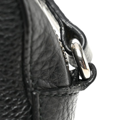 Pebbled Calfskin Studded Small Soho Disco Bag Black