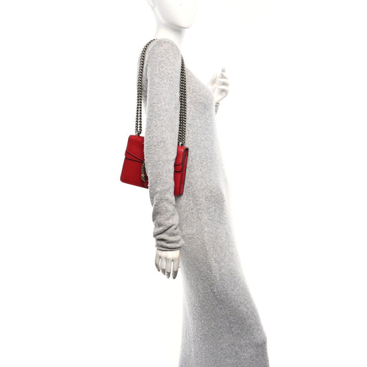 Calfskin Mini Dionysus Shoulder Bag Hibiscus Red