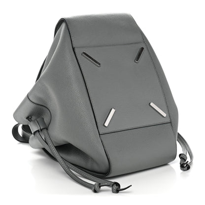 Grained Calfskin Medium Hammock Shoulder Bag Blue