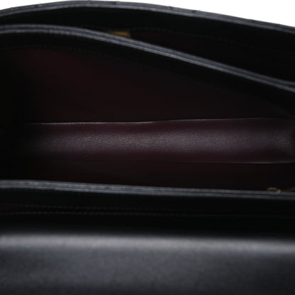 Lambskin Quilted Medium Trendy CC Flap Dual Handle Bag Black