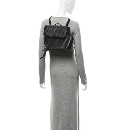 Microguccissima Drawstring Backpack Black