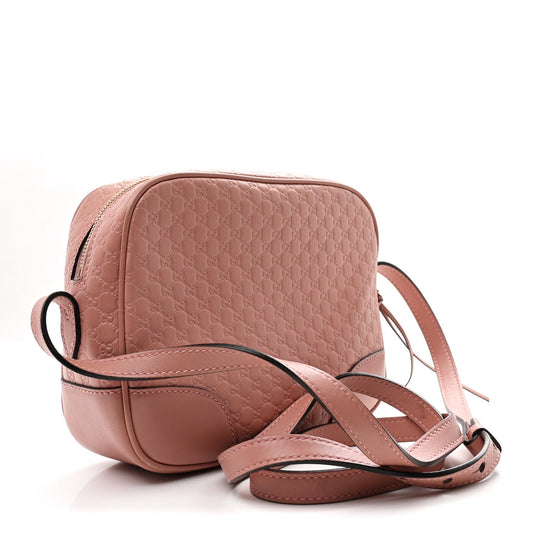 Soft Microguccissima Mini Bree Messenger Bag Soft Pink