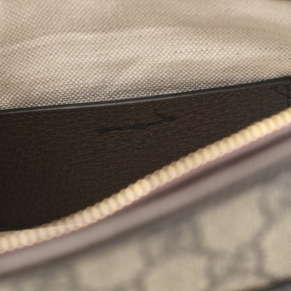 GG Supreme Monogram Web Ophidia Chain Shoulder Bag Brown