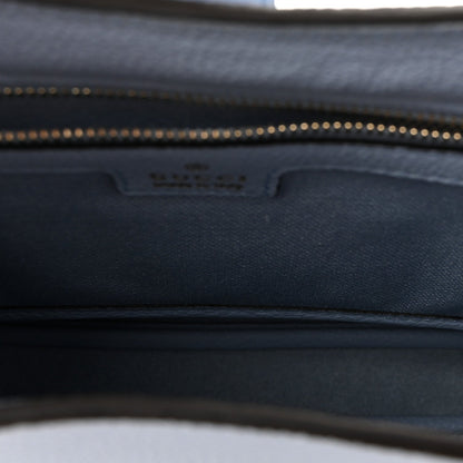 Grained Calfskin Web Medium Jackie 1961 Hobo Light Blue