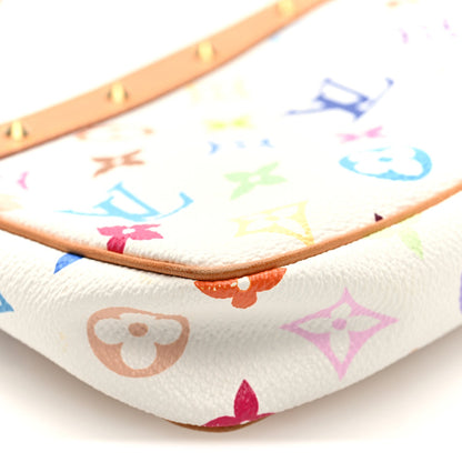Monogram Multicolor Pochette Accessories White