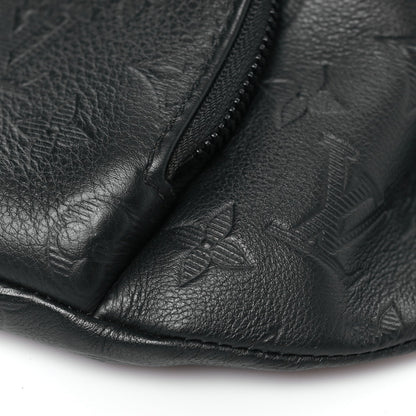 Calfskin Monogram Shadow Rush BumBag Black