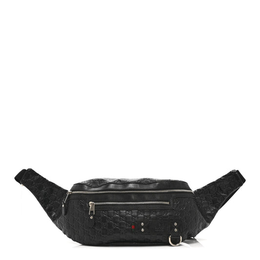 Guccissima Web Belt Bag Black