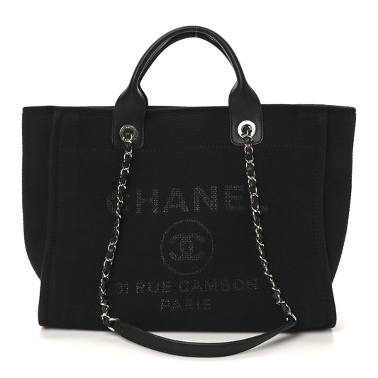 Mixed Fibers Small Deauville Tote Black