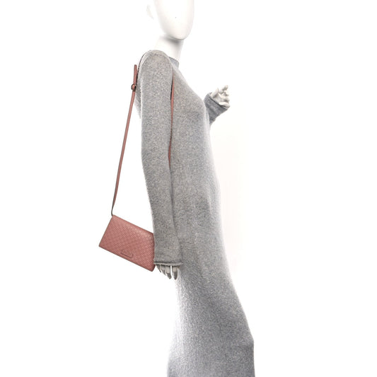 Microguccissima Crossbody Wallet Brown