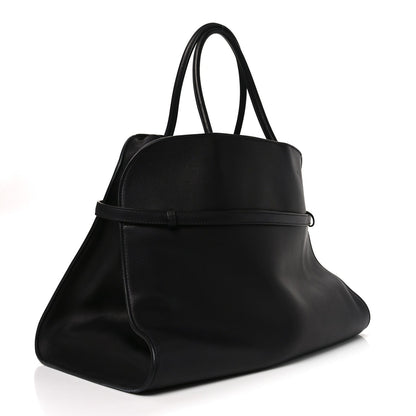 Polished Saddle Calfskin Soft Margaux Belt 15 Black