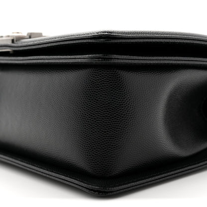 Caviar Quilted Medium Boy Flap Black