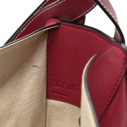 Grained Calfskin Small Hammock Shoulder Bag Raspberry