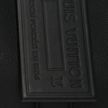 Grained Calfskin Aerogram City Keepall Black