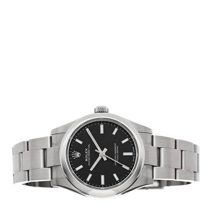 Stainless Steel 31mm Oyster Perpetual Watch Bright Black 277200