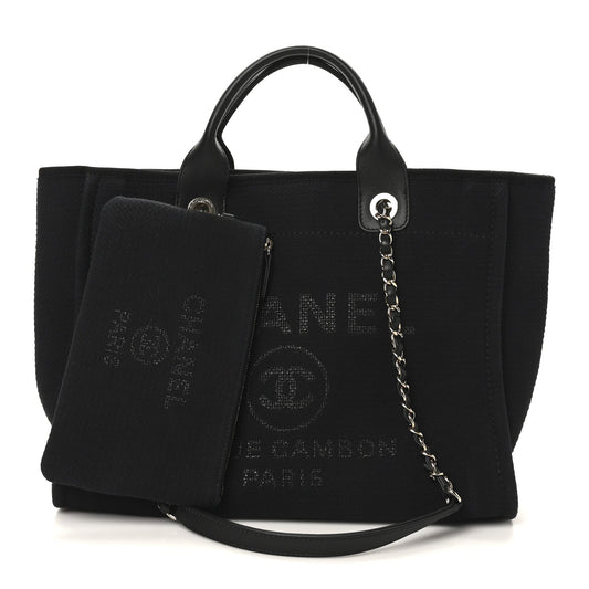 Mixed Fibers Small Deauville Tote Black