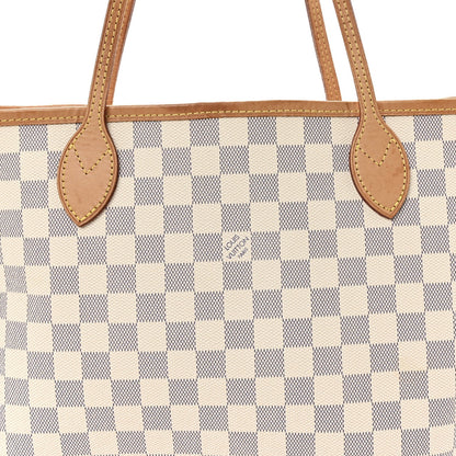 Damier Azur Neo Neverfull MM Rose Ballerine