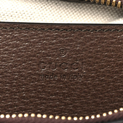 GG Supreme Monogram Textured Dollar Calfskin Web Small Ophidia GG Handbag Beige Ebony New Acero