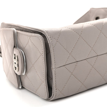 Caviar Quilted Mini Chanel 25 Handbag Dark Grey