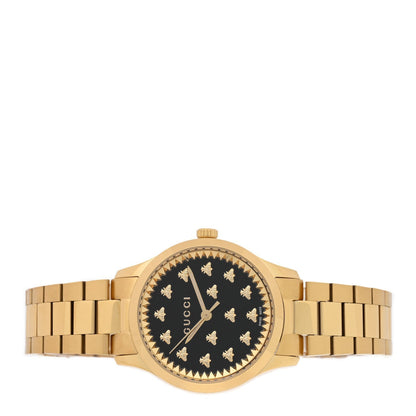 Stainless Steel 32mm G-Timeless Bee Quartz Watch Black