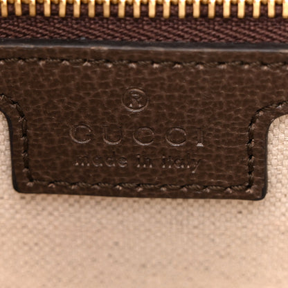 GG Supreme Monogram Web Small Ophidia Top Handle Bag Beige Ebony