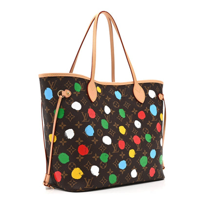 LV X YK Monogram Dots Neverfull MM