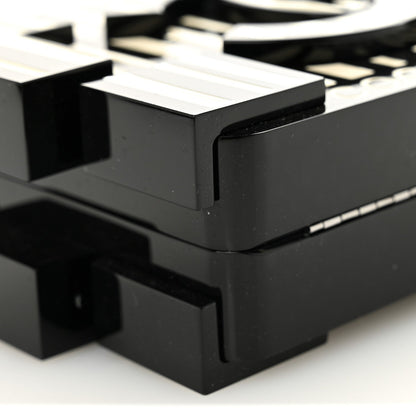 Plexiglass Barcode Boy Brick Lego Clutch Black