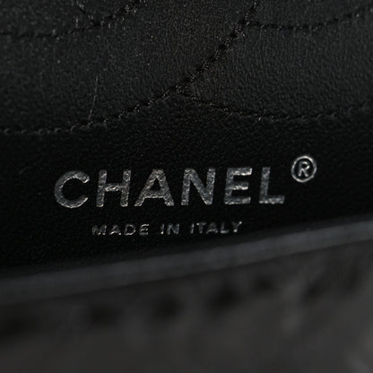 Glazed Calfskin Quilted 2.55 Reissue 226 Flap So Black