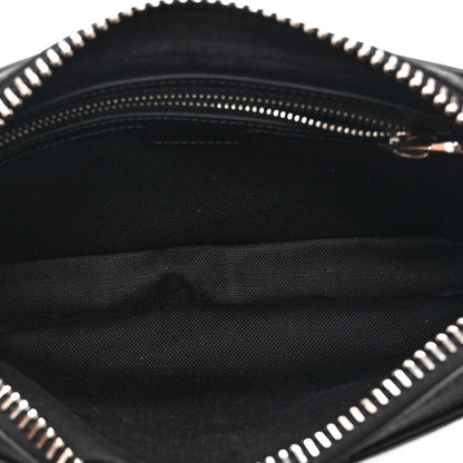 Soft GG Supreme Monogram Web Belt Bag Black Grey