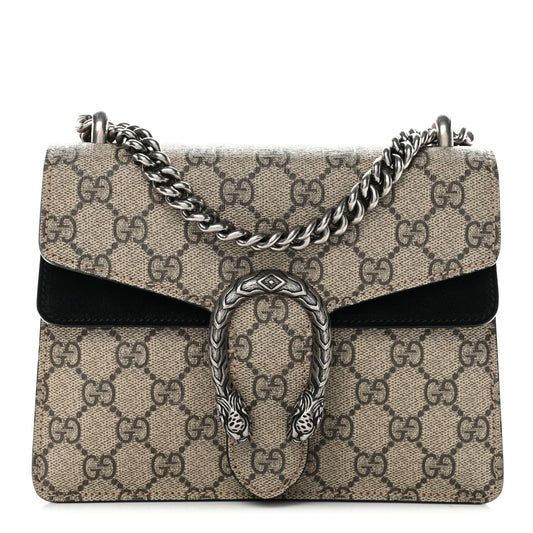 GG Supreme Monogram Mini Dionysus Shoulder Bag Black