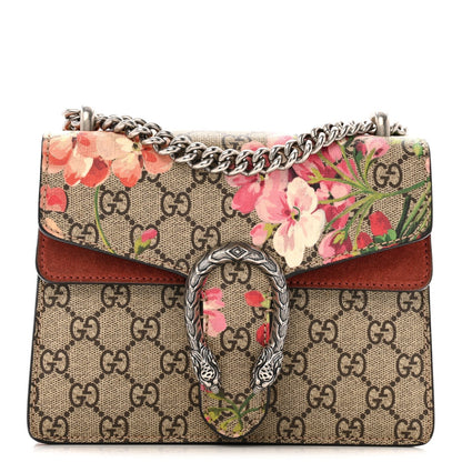 GG Supreme Monogram Blooms Mini Dionysus Shoulder Bag Beige Multicolor Dry Rose