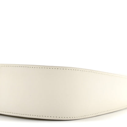 Smooth Calfskin Half Moon Shoulder Bag New Ivory