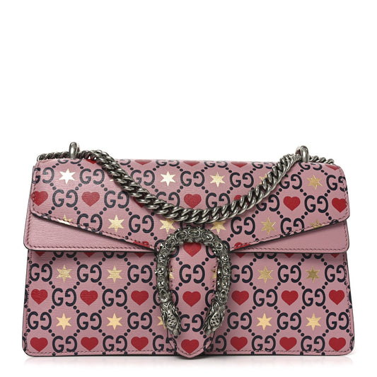 Calfskin Valentine's Day Exclusive Small Dionysus Bag Pink
