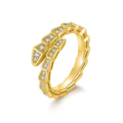 BVLG Snake Moissanite Ring