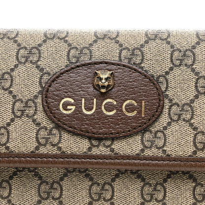 GG Supreme Monogram Neo Vintage Web Belt Bag Brown