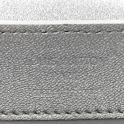 Lambskin Strass Mini Capucines  Silver