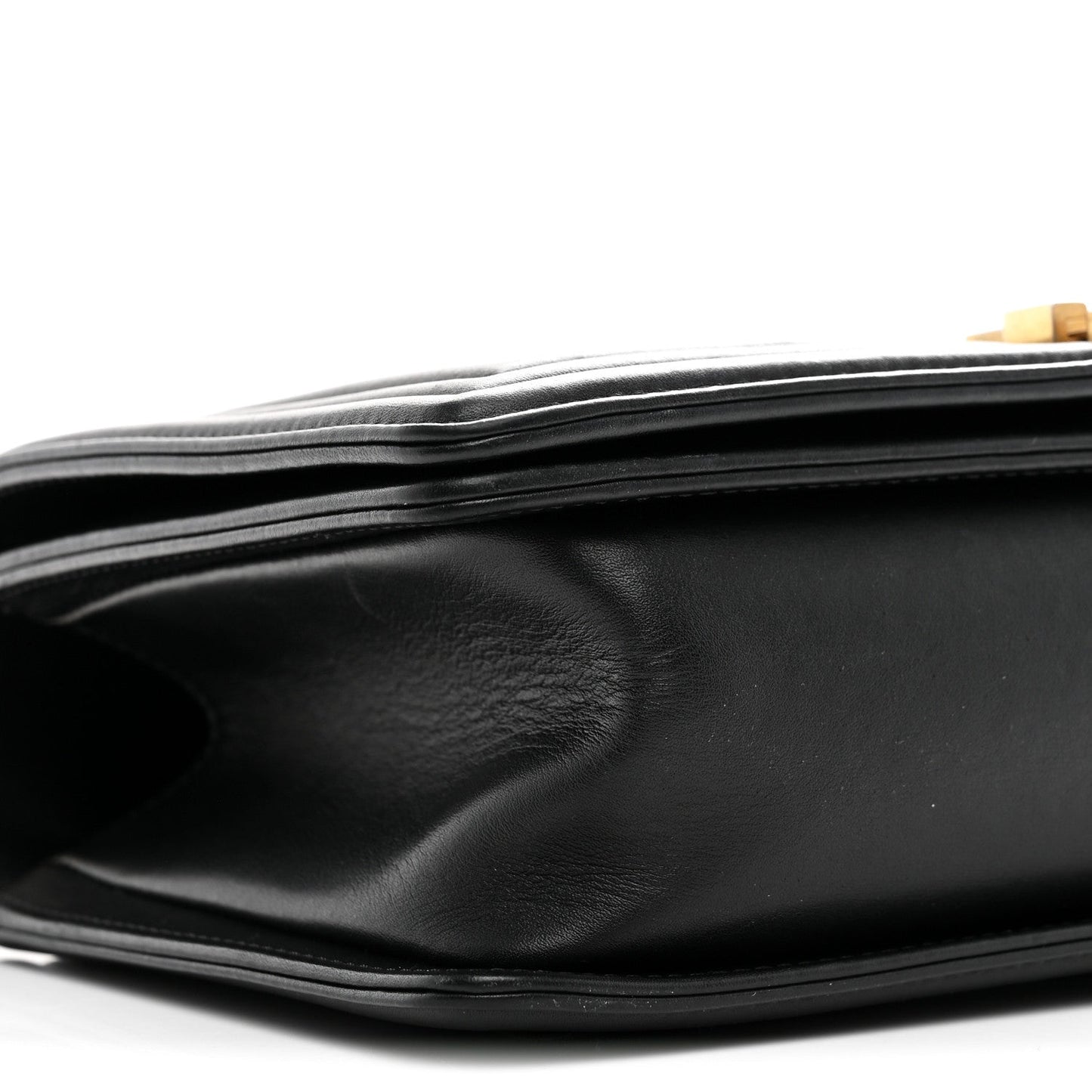 Lambskin Quilted Medium Boy Flap Black