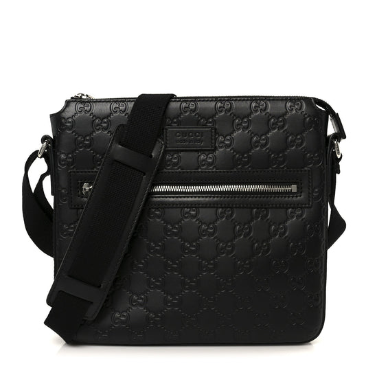 Guccissima Signature Small Messenger Bag Black