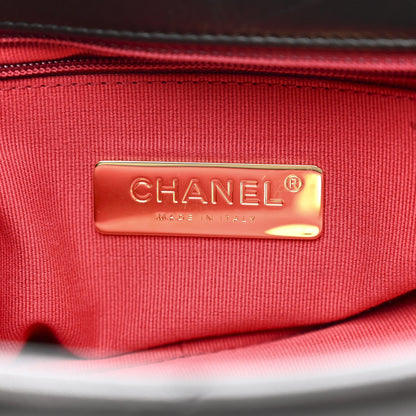 Lambskin Quilted Medium Chanel 19 Flap Black