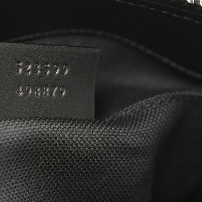 GG Supreme Monogram Web Small Flat Messenger Bag Black Grey