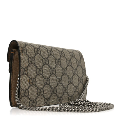 GG Supreme Monogram Super Mini Dionysus Shoulder Bag Taupe