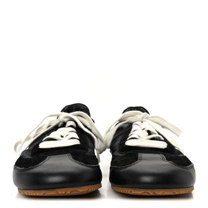 Nylon Suede Ballet Runner Sneakers 39 Black