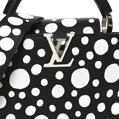 LV X YK Taurillon Capucines BB Black White