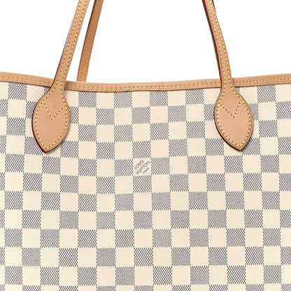 Damier Azur Neo Neverfull MM Rose Ballerine