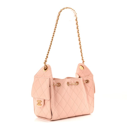 Caviar Quilted Mini Chanel 25 Handbag Light Pink