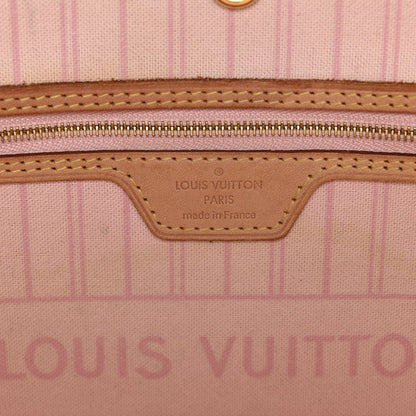 Damier Azur Neo Neverfull MM Rose Ballerine