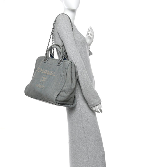 Denim Medium Deauville Tote Light Blue