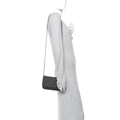 Caviar Timeless CC Wallet on Chain WOC Grey