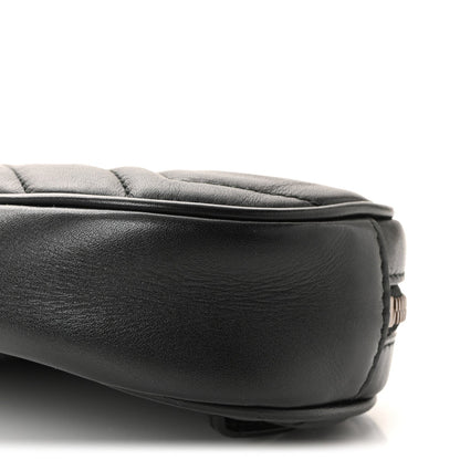 Calfskin Matelasse GG Marmont Belt Bag 85 34 Black