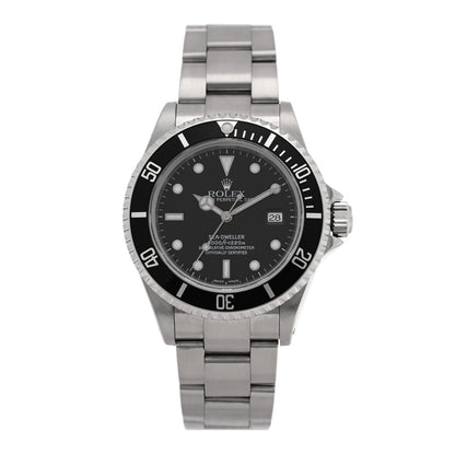 Stainless Steel 40mm Sea-Dweller Oyster Perpetual Watch Black 16600