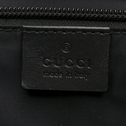 GG Supreme Monogram Web Flap Messenger Bag Black